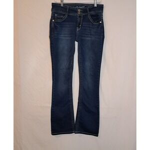 Wallflower Womens Jeans 9 Reg Luscious Curvy Fit Bootcut Stretch Blue Denim